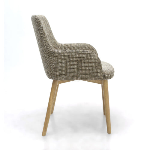 Sidcup Dining Chair (pair) - Oatmeal Tweed