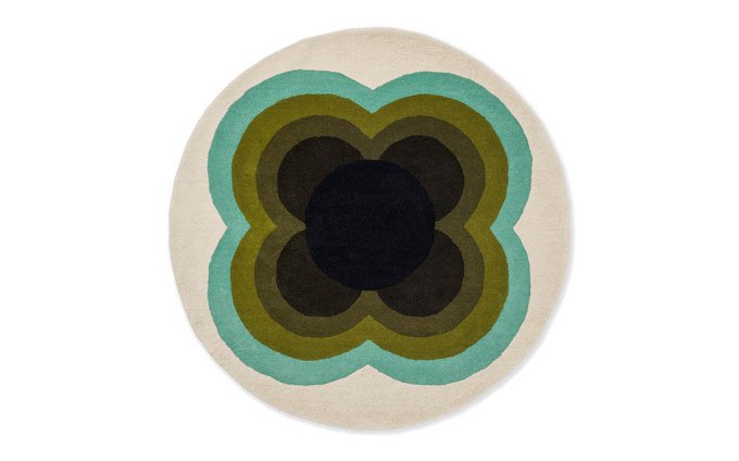 Orla Kiely Rug - Sunflower Round (Multiple colours available)