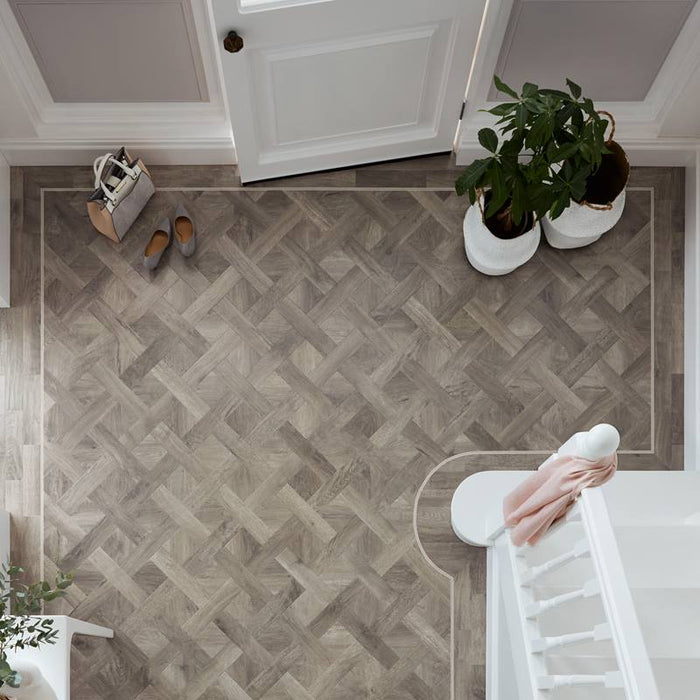 Karndean Knight Tile Art Select Basketweave - Storm Oak RL12