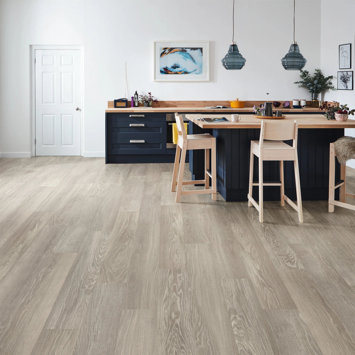 Karndean Knight Tile Rigid Core - Grey Limed Oak KP138 x2 PACKS IN STOCK