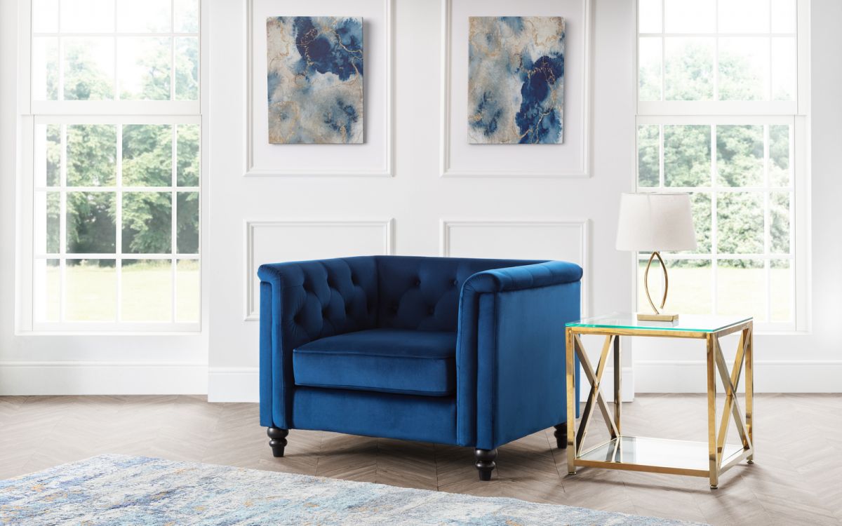 Sandringham Upholstery Collection - Blue Velvet