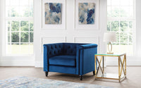 Sandringham Upholstery Collection - Blue Velvet