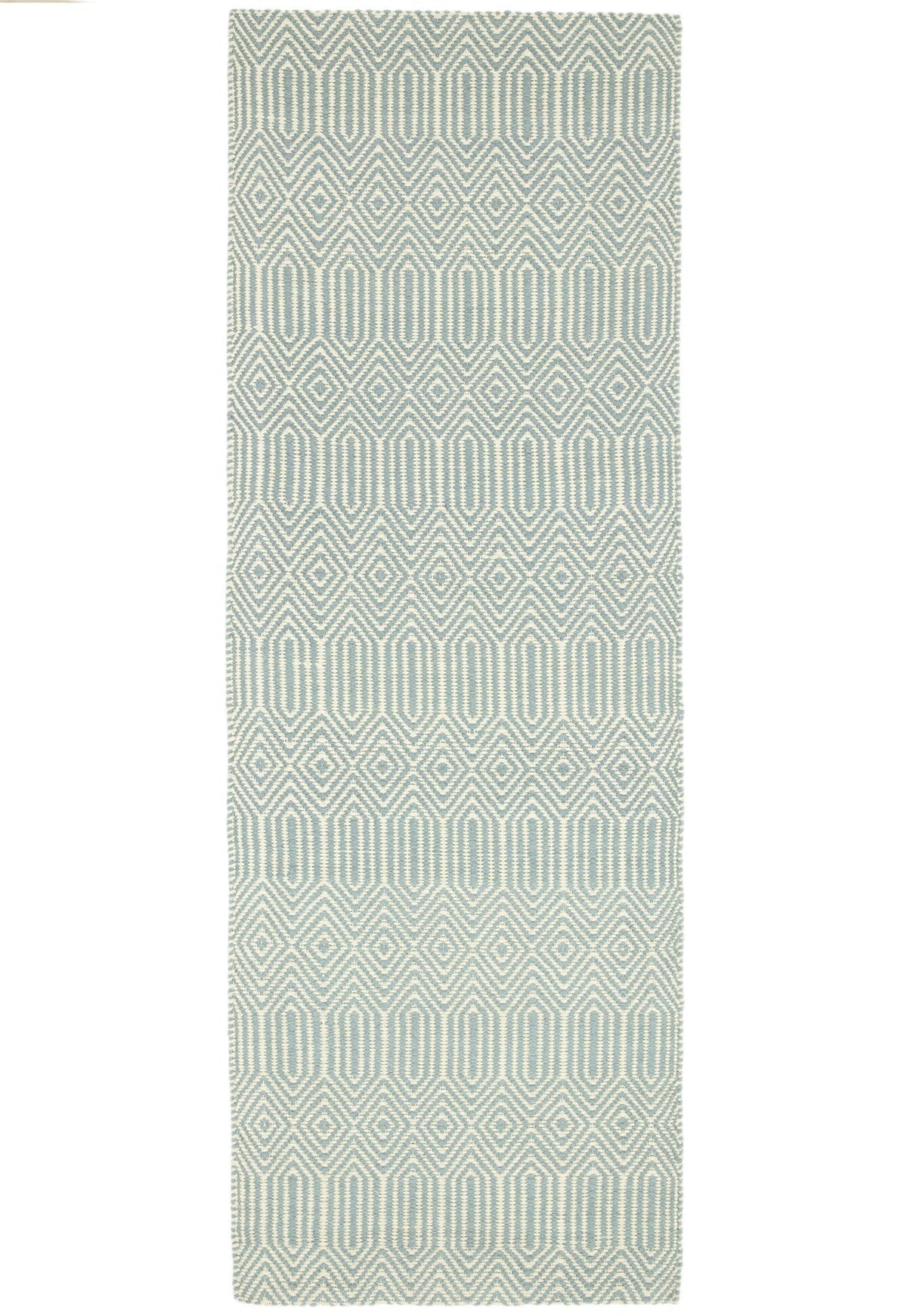Sloan Rug - Duck Egg Ethnic Flatweave