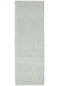 Sloan Rug - Duck Egg Ethnic Flatweave