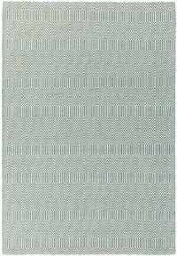 Sloan Rug - Duck Egg Ethnic Flatweave