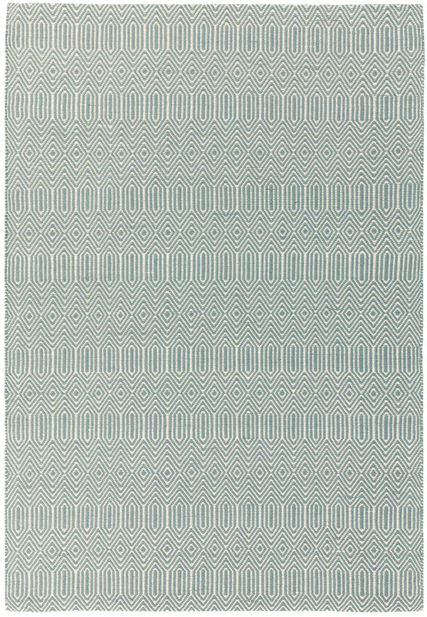 Sloan Rug - Duck Egg Ethnic Flatweave