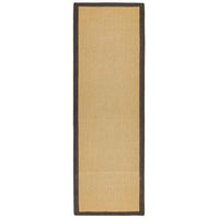 Sisal Rug - Linen/Chocolate Border