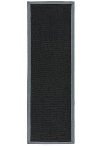 Sisal Rug - Black/Grey Border