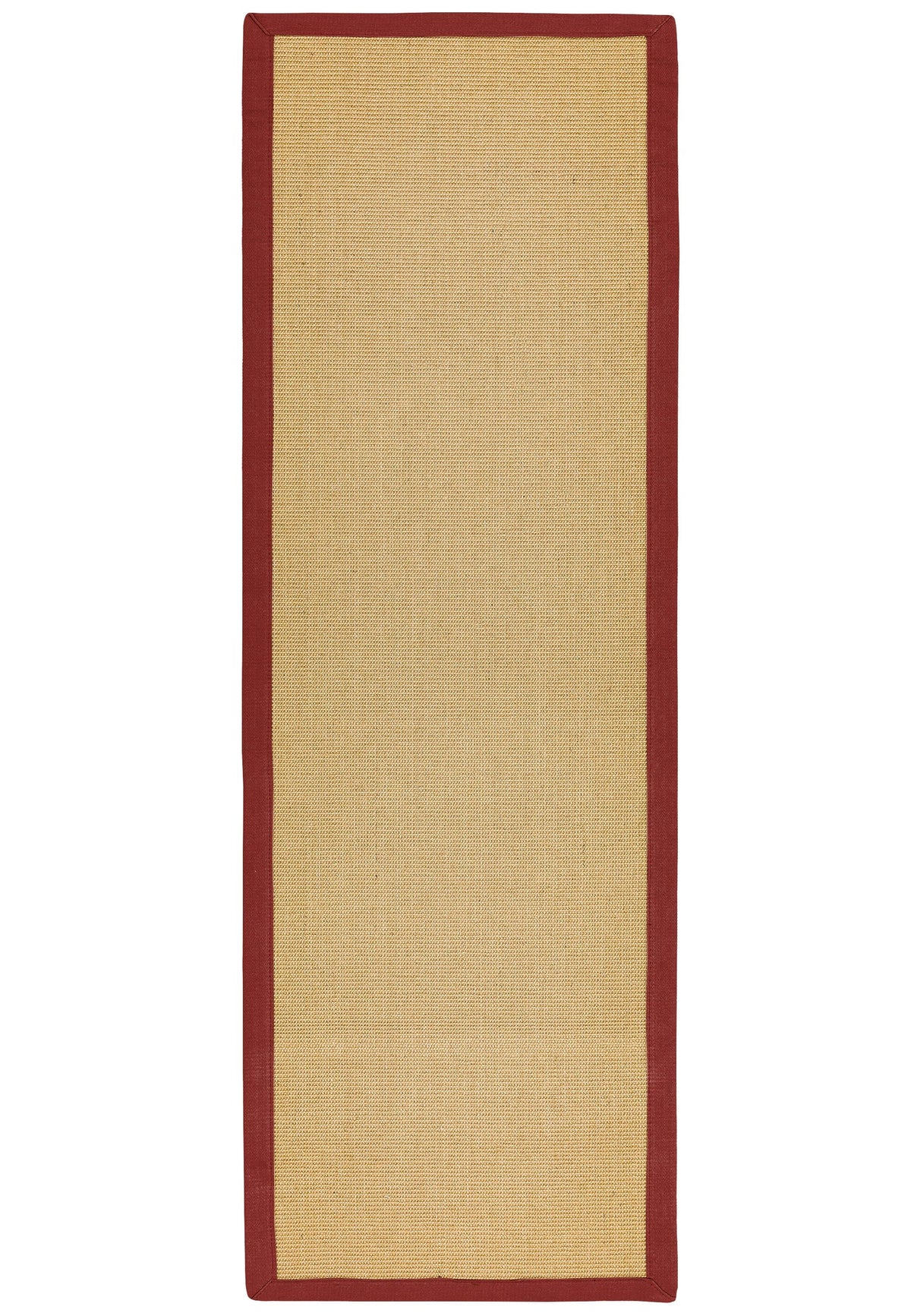 Sisal Rug - Linen/Red Border