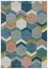 Sketch Rug - Hexagon Multi SK10