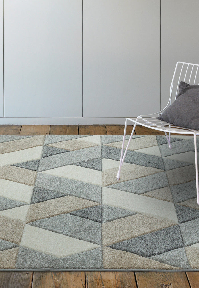 Sketch Rug - Rhombus Grey SK01
