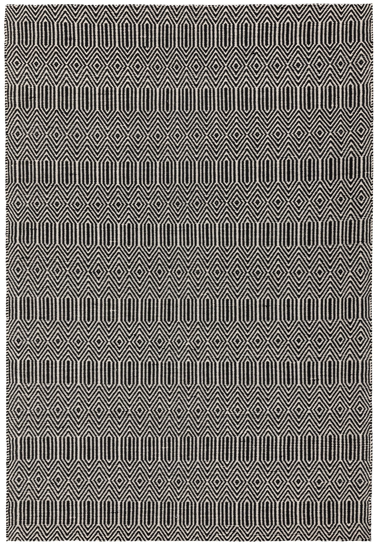 Sloan Rug - Black Ethnic Flatweave