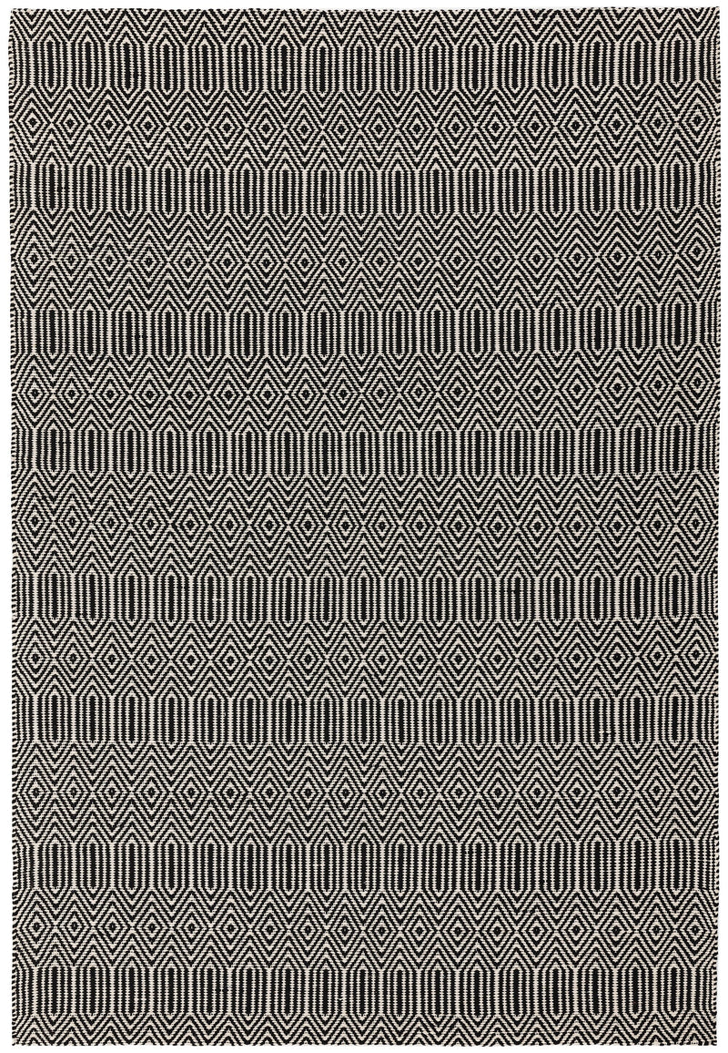 Sloan Rug - Black Ethnic Flatweave