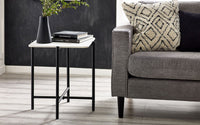 Siena Lamp Table - Marbled Sintered Stone
