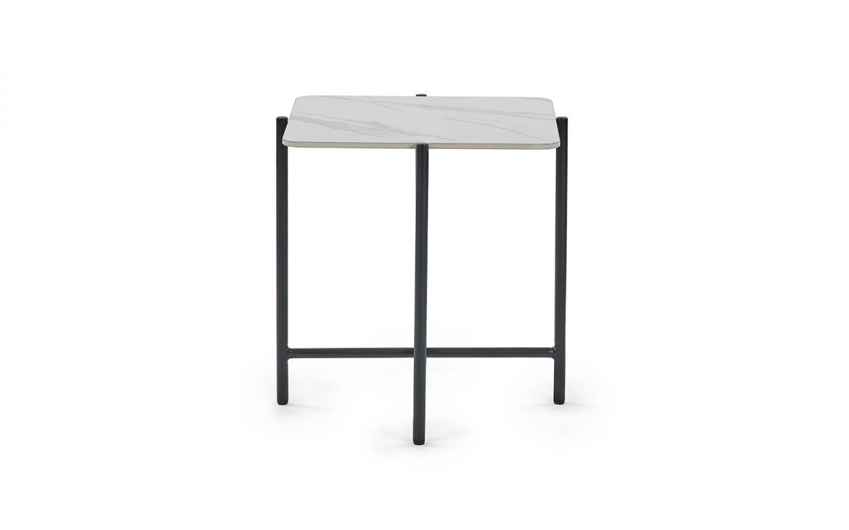 Siena Lamp Table - Marbled Sintered Stone