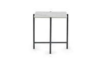 Siena Lamp Table - Marbled Sintered Stone