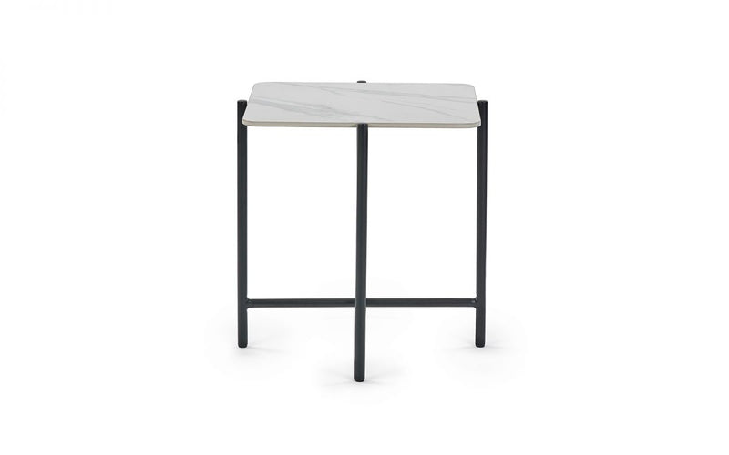 Siena Lamp Table - Marbled Sintered Stone