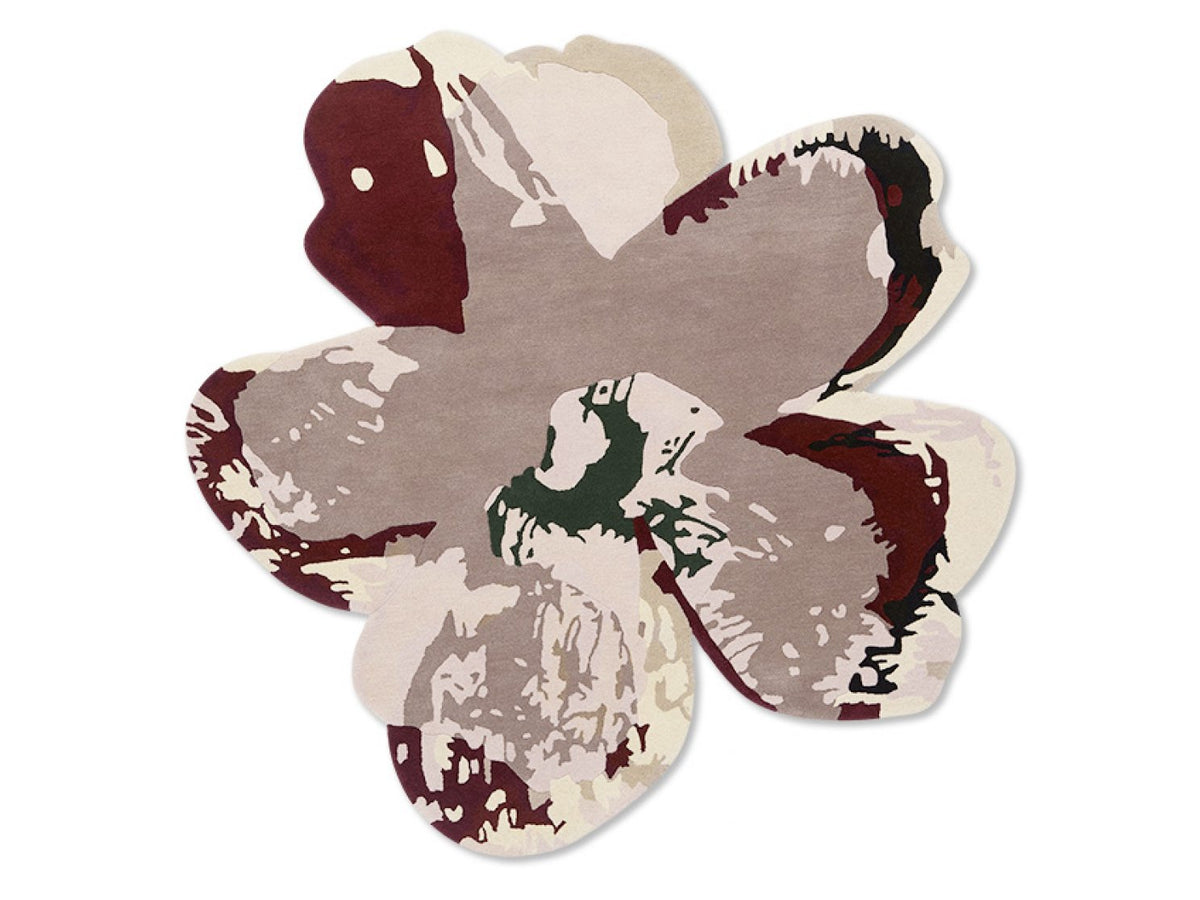 Ted Baker Rugs - Shaped Magnolia Burgundy