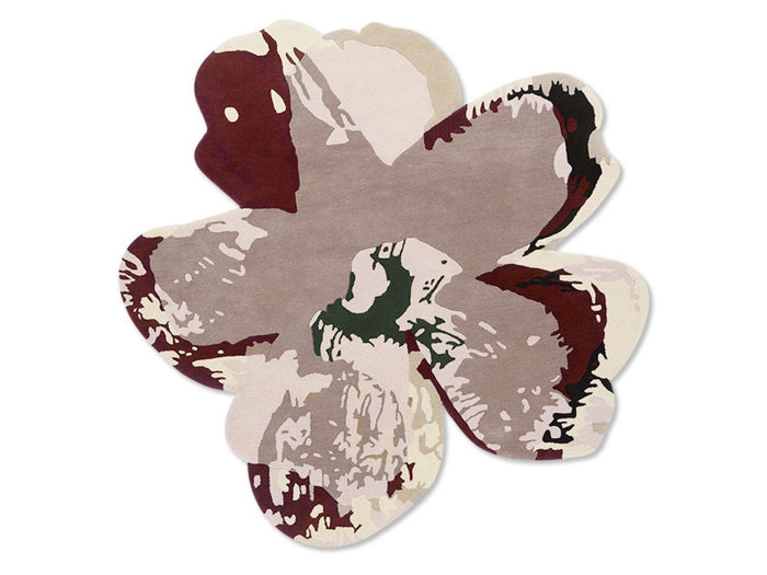Ted Baker Rugs - Shaped Magnolia Burgundy