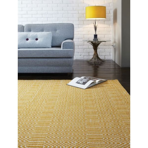 Sloan Rug - Mustard Ethnic Flatweave