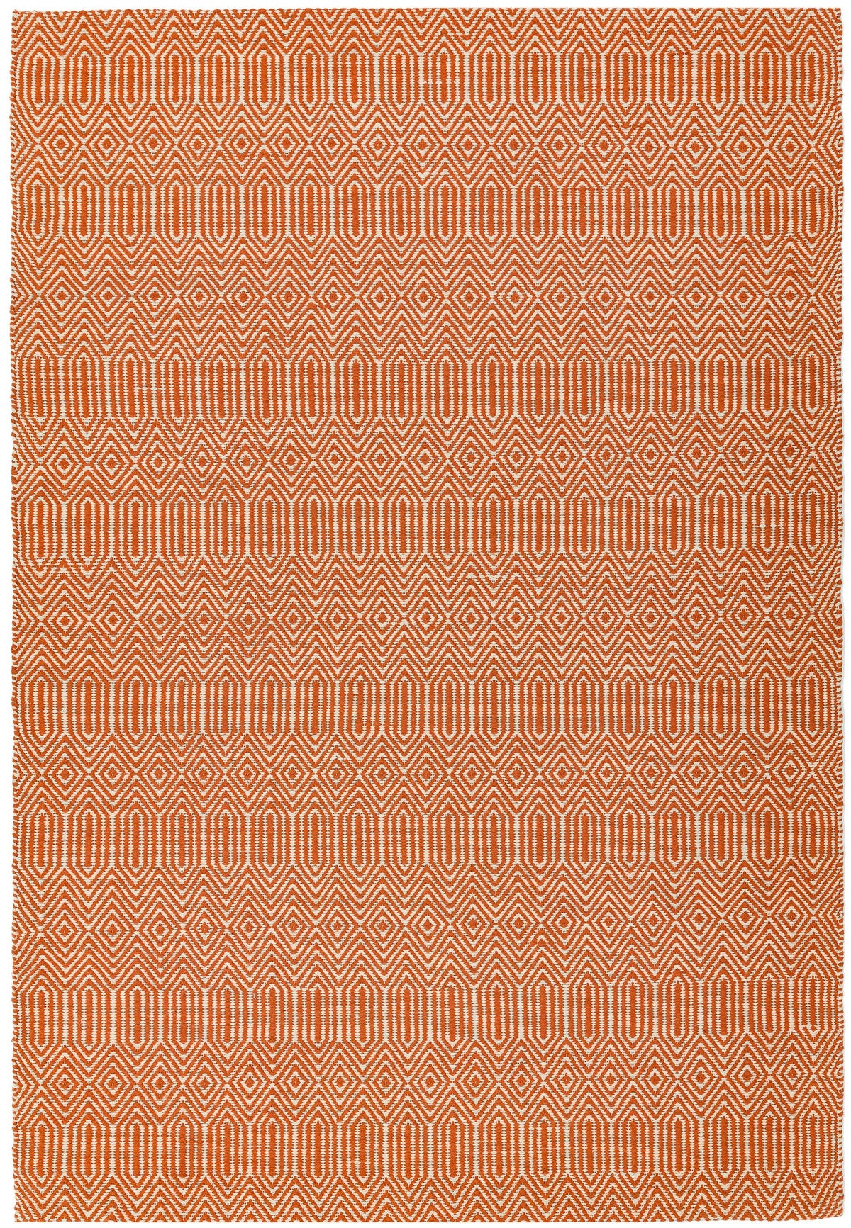 Sloan Rug - Orange Ethnic Flatweave