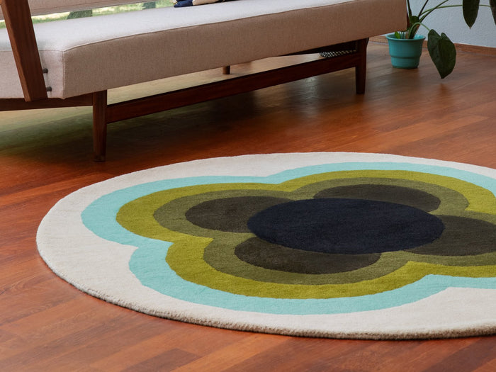 Orla Kiely Rug - Sunflower Olive