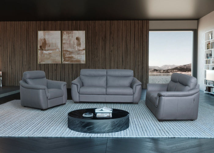 Soffio Leather Upholstery Collection - Cobalto