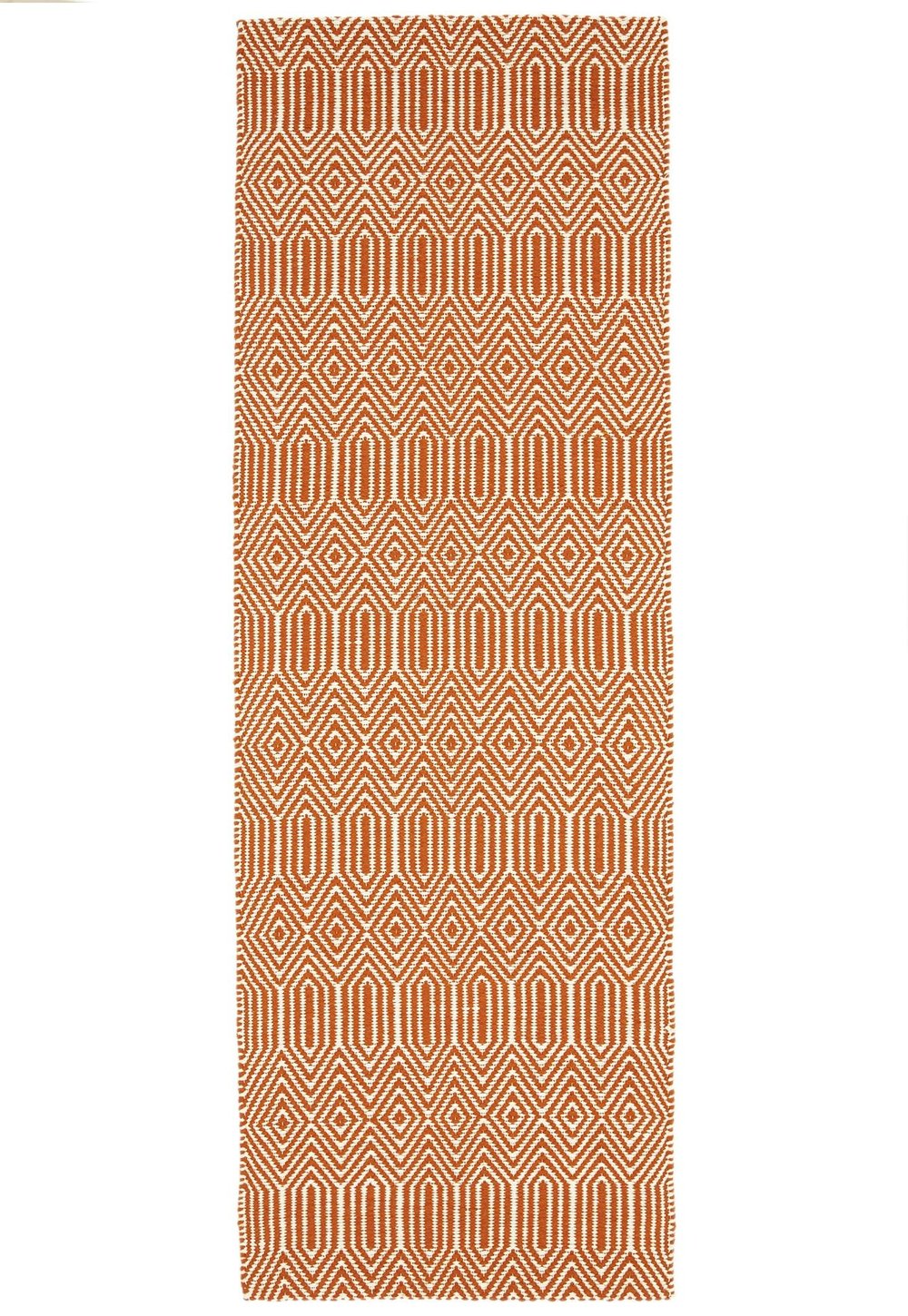 Sloan Rug - Orange Ethnic Flatweave