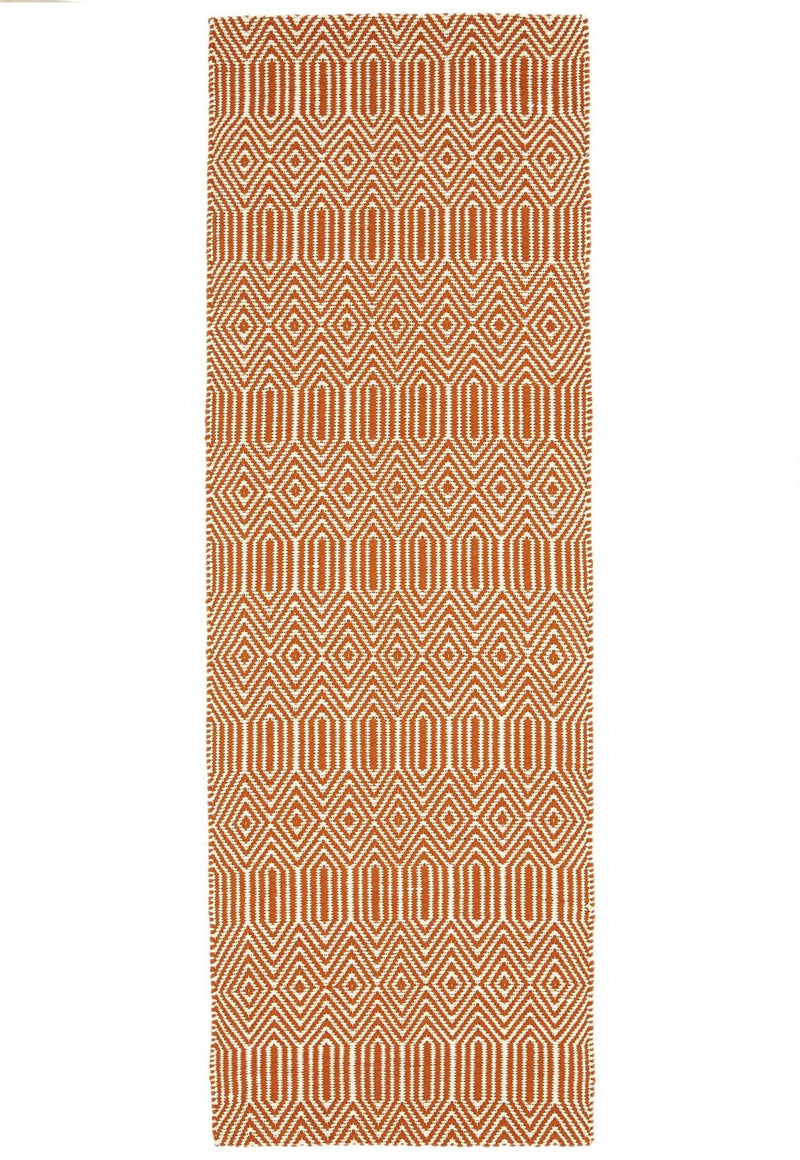 Sloan Rug - Orange Ethnic Flatweave