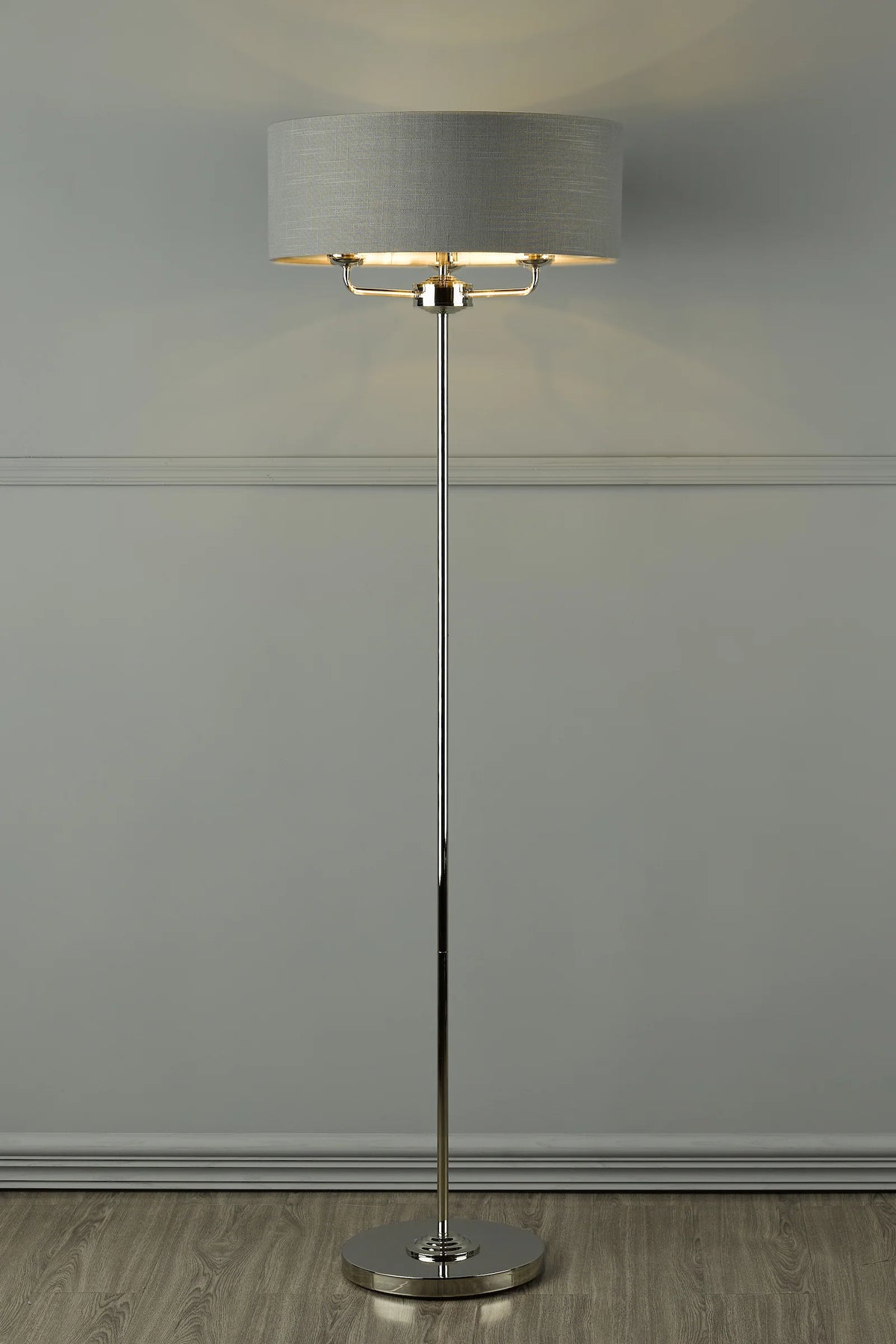 Laura Ashley - Sorrento Lighting Collection - Nickel and Charcoal