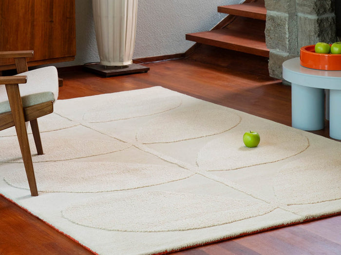 Orla Kiely Rug - Solid Stem Ecru
