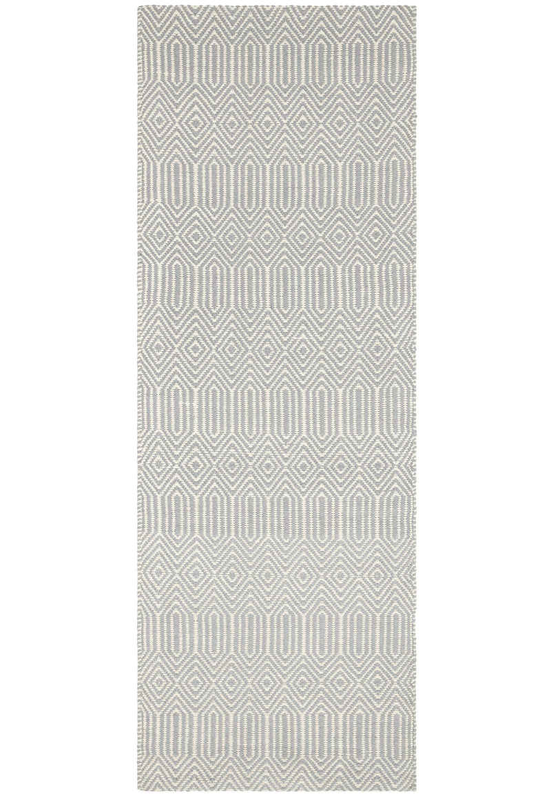 Sloan Rug - Silver Ethnic Flatweave