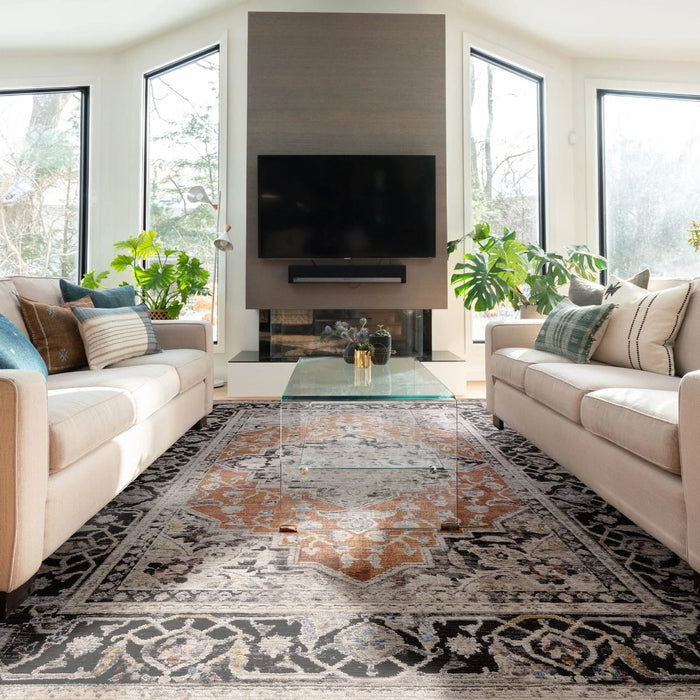 Sovereign Rug - Terracotta Medallion