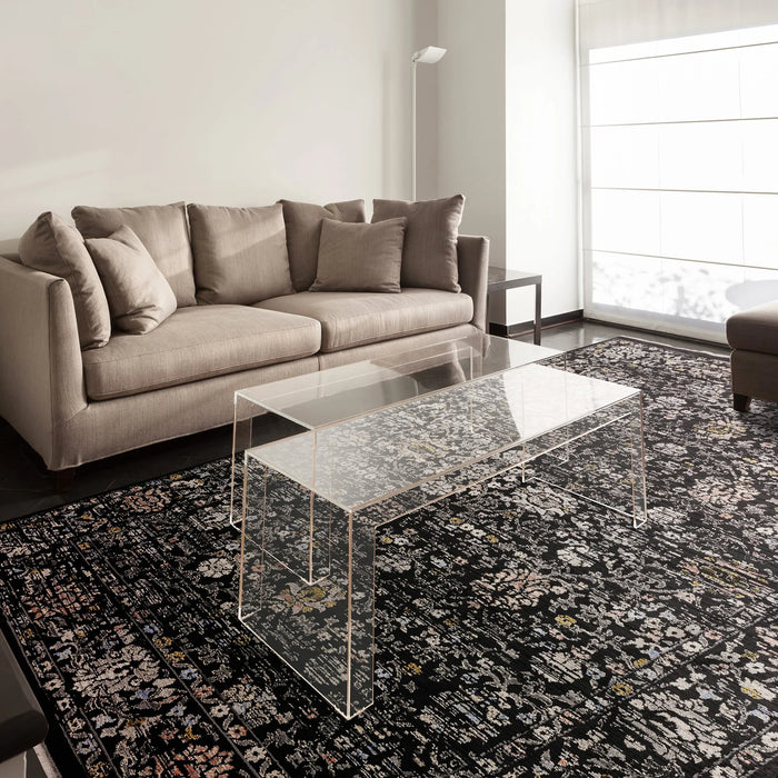 Sovereign Rug - Black Vintage Floral