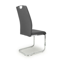 Toledo Dining Chair (set of 4) - Grey Leather Effect