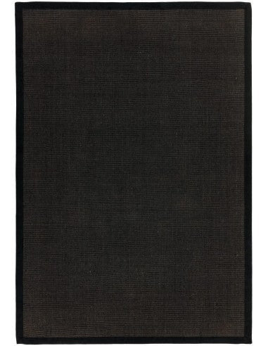 Sisal Rug - Black/Black Border