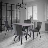 Talia Round Dining Table - Grey