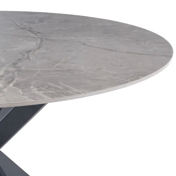 Talia Round Dining Table - Grey