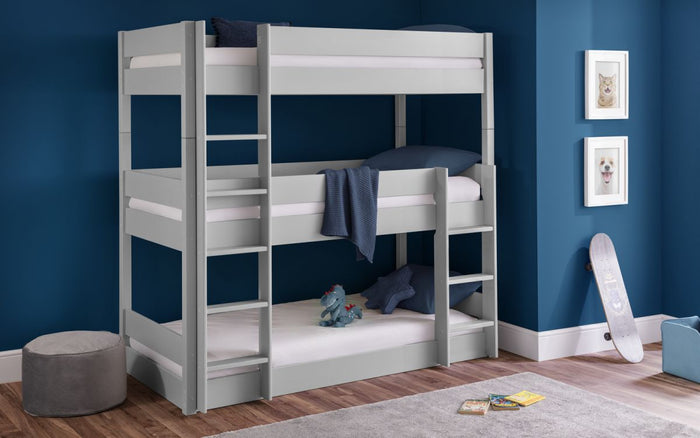 Trio Bunk Bed - Dove Grey