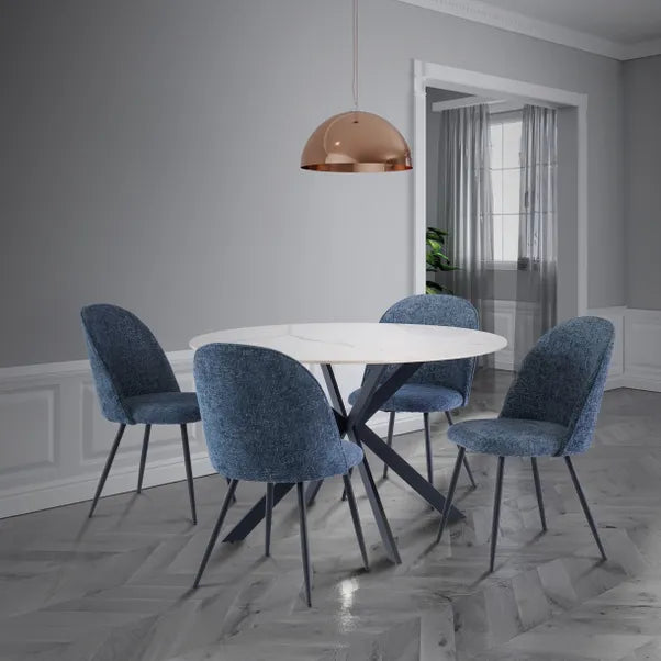 Talia Round Dining Table - Italy White