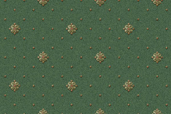 *ROLL END* Ulster Athenia Cameo Green 6.80 x 3.66