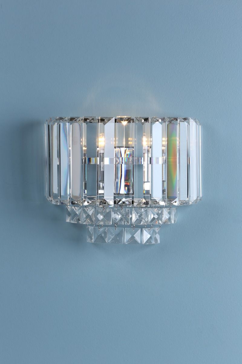 Laura Ashley Vienna Lighting Collection - Polished Chrome Crystal