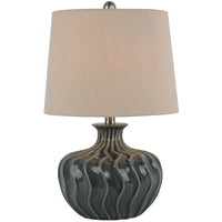 Veyla Ceramic Table Lamp With Linen Shade