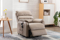 Valencia Riser/Recliner - Pebble Plush Leather