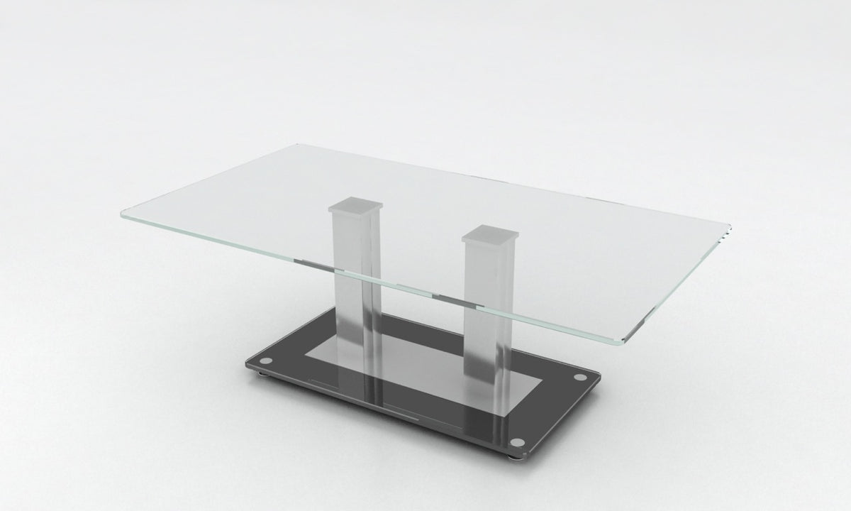 Verve Occasional Tables - Stainless Steel/Clear Glass