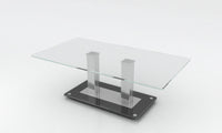 Verve Occasional Tables - Stainless Steel/Clear Glass