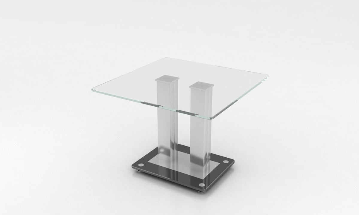 Verve Occasional Tables - Stainless Steel/Clear Glass