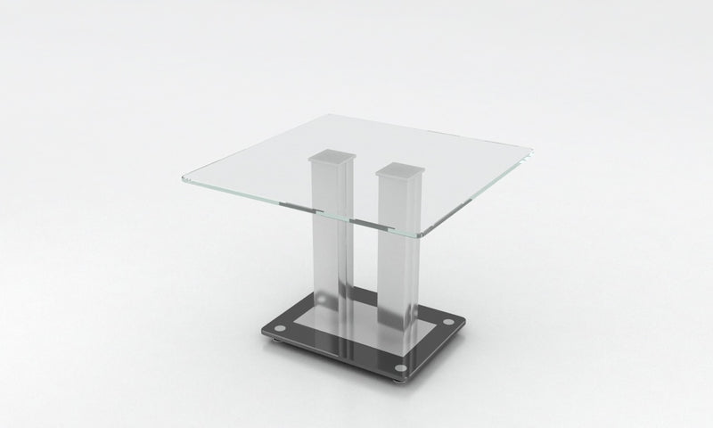 Verve Occasional Tables - Stainless Steel/Clear Glass
