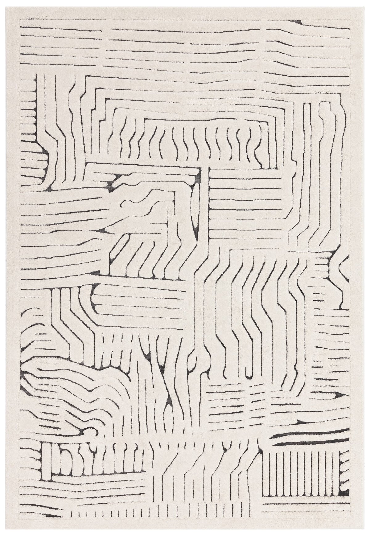 Valley Rug - Ivory/Charcoal Route