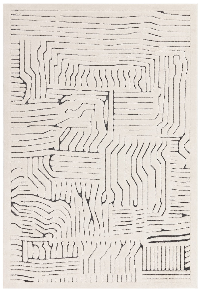 Valley Rug - Ivory/Charcoal Route